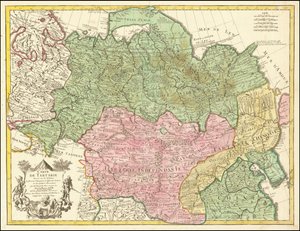 Carte de la Tartarie de 1706 par Guillaume de L