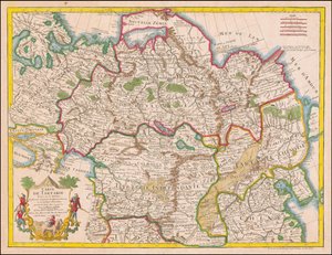 1766 map - Carte de Tartarie dressee sur les relations - Guillaume Delisle