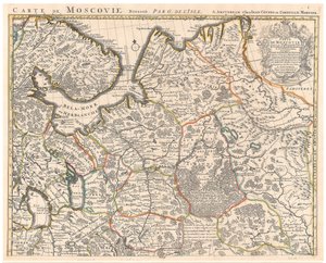 Carte de la Moscovie - Guillaume Delisle