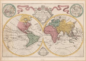 Mappa totius mundi - adornata juxta observationes dnn. academiae regalis scientiarum et nonnullorum aliorum secundum annotationes recentissimas LOC 2017585675 - Guillaume Delisle