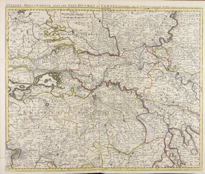 Gueldre hollandoise avec les pais, duchez et comtez voisins / par le sr. Sanson geographe du roy - Guillaume Sanson