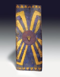 Bouclier rectangulaire des Hautes Terres de Nouvelle-Guinée (bois)