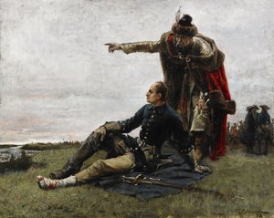 Charles XII de Suède et Ivan Mazepa après la bataille de Poltava, 1879 - Gustaf Cederström