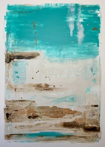 Abstrait « Coastal Teal » - Gustaf Tidholm