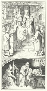 Martin Luther jeune étudiant chantant dans la ville d