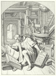 Martin Luther découvre une Bible latine dans la bibliothèque de l