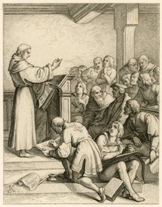 Martin Luther donne des conférences à l