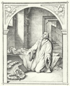 Martin Luther avec le corps de sa fille Magdalena, 1542