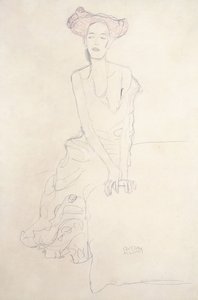 Jeune femme se soutenant avec ses mains, 1908