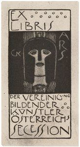 Ex-libris de Ver Sacrum, publié 1898-99 par Gerlach, Schenk et Seeman - Gustav Klimt