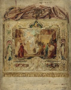 Conception pour un rideau de théâtre, vers 1883-85