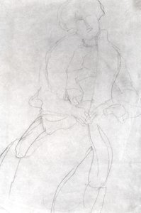 Femme assise avec un boa (Adele Bloch-Bauer) - Gustav Klimt