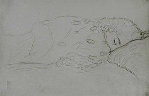 Nu dormant - Gustav Klimt