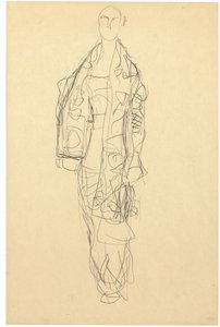 Dame debout avec cape, vers 1914-16