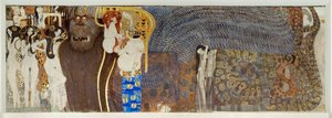 La " frise Beethoven ", détail - Gustav Klimt