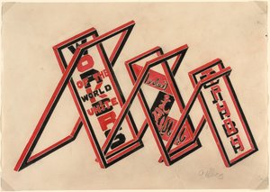 Stand de Propagande (Travailleurs du Monde, Unissez-vous) - Gustav Klutsis