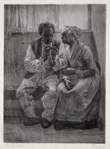 Jour de loyer, 1887 - Gustav Kruell