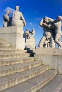 Norvège, Oslo. Vigelandsparken. Sculptures de Gustav Vigeland (1869-1943)