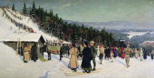 Compétition de ski à Fjelkenhill