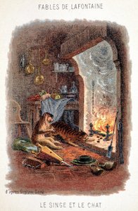 Fables de La Fontaine : Le singe et le chat, d
