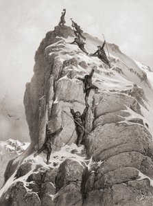 Première ascension du Cervin (gravure)