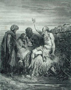 Job et ses amis, gravé par J. Regnier, c.1868