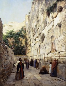 Prière au Mur occidental, Jérusalem
