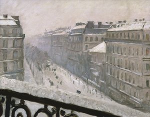 Boulevard Haussmann sous la neige, 1879 ou 1881 - Gustave Caillebotte
