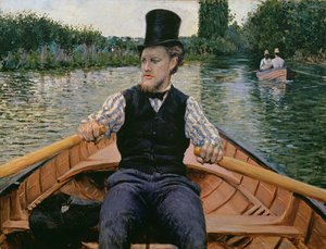 Rameur en haut-de-forme, c.1877-78