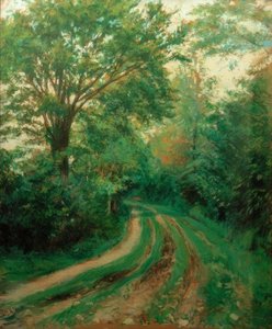 Une route, aussi appelée Route en Normandie - Gustave Caillebotte