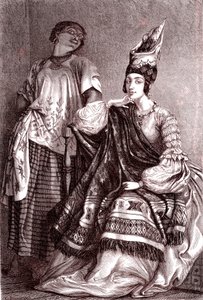 Signare, les femmes mulâtres-françaises africaines dans la ville de Saint-Louis, Sénégal. 1861