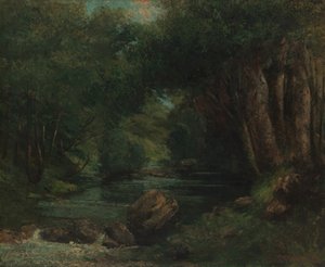 Un ruisseau dans la forêt, vers 1868-77