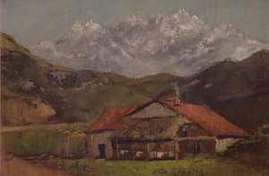 Une cabane dans les montagnes - Gustave Courbet