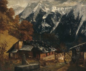 Une scène alpine