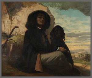Autoportrait dit Courbet au chien noir
