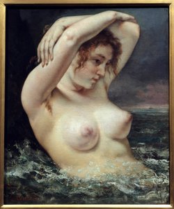 Femme à la vague - Gustave Courbet