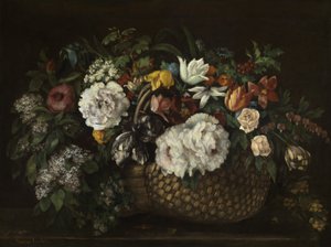Fleurs dans un panier