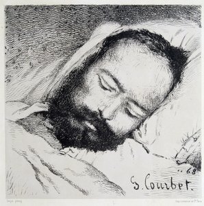 Portrait mortuaire de Proudhon, 20/01/1865 - par Gustave Courbet