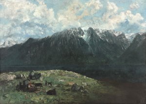 Vue panoramique des Alpes, Les Dents du Midi