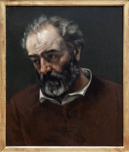 Portrait de Paul Chenavard (1807-1895), peintre français, Peinture de Gustave Courbet (1819-1877). Photographie, KIM Youngtae, Lyon, Musée des Beaux-Arts de Lyon - Gustave Courbet