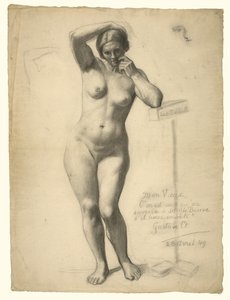 Nu féminin debout