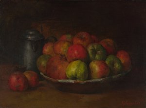 Nature morte avec pommes et grenade, 1871-1872