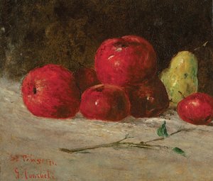 Nature morte, pommes et poires, 1871