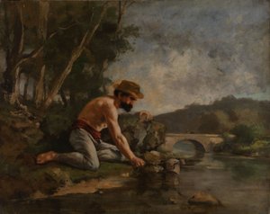 Le pêcheur - Gustave Courbet