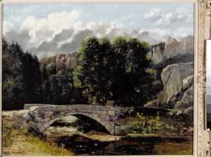 Vue du pont de Saint-Sulpice à Fleurier, Suisse