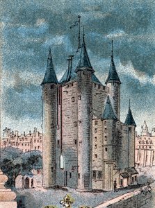 Vue de la prison du Temple à Paris