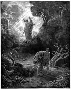 Adam et Ève chassés du paradis - Illustration de Gustave Doré pour la Bible - Gustave Dore