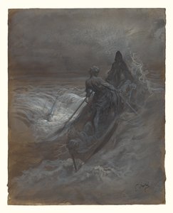 Après le naufrage - Dessin pour une illustration de The Rime of the Ancient Mariner de Coleridge