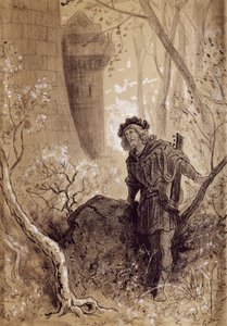 Blondel entendant la voix de Richard Cœur de Lion, illustration pour Gargantua et Pantagruel par François Rabelais (1483-1494 - 1553), gravure par Gustave Doré (1832-1883) - Gustave Dore