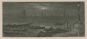 Bateaux amarrés sur la Tamise - Gustave Dore